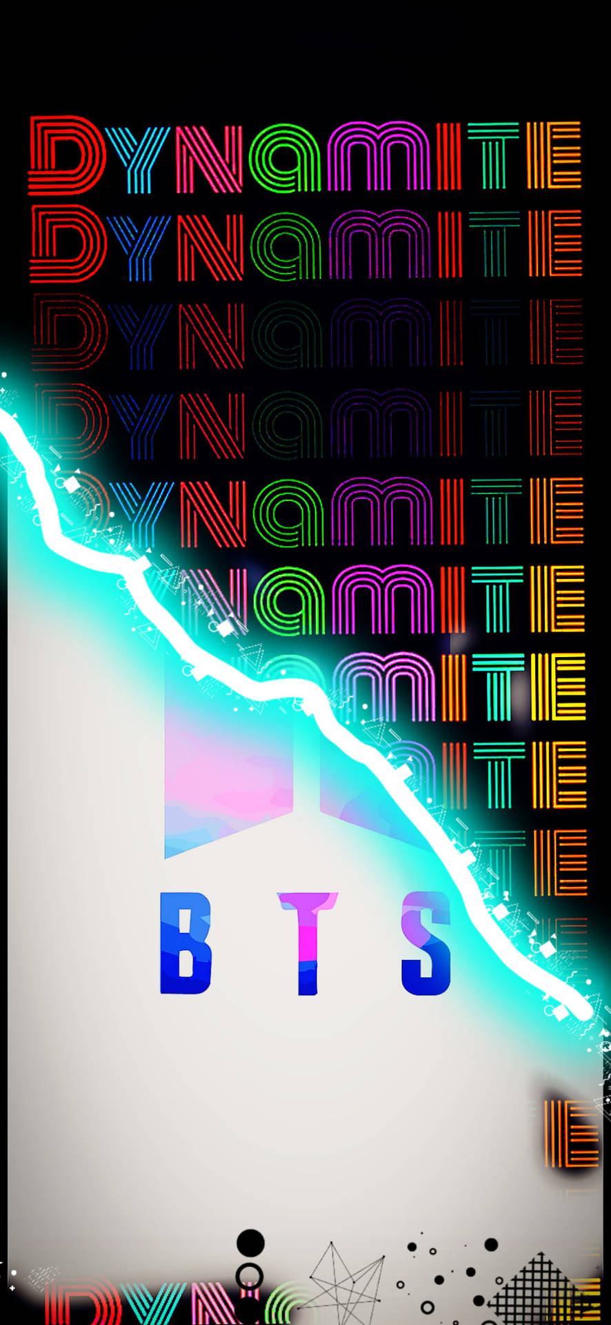 جلوه انتقالی جذاب دینامیت گروه BTS — لوگوی bts متحرک والپیپر