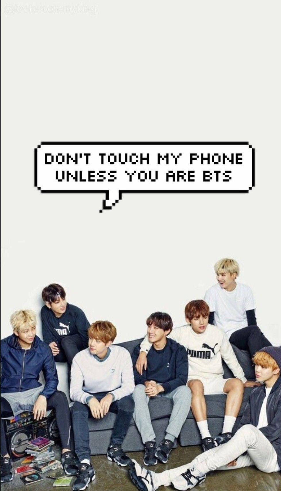 حباب گفتگوی بامزه BTS والپیپر