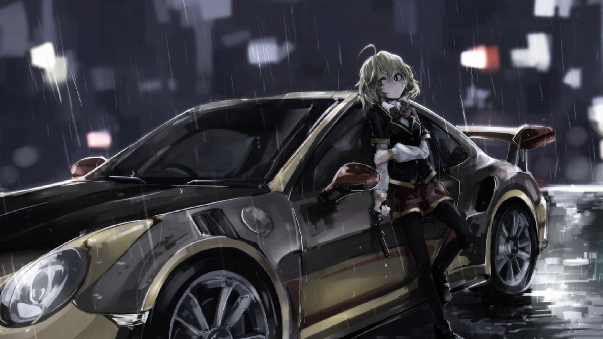 خودرو انیمه نیسان GT-R والپیپر