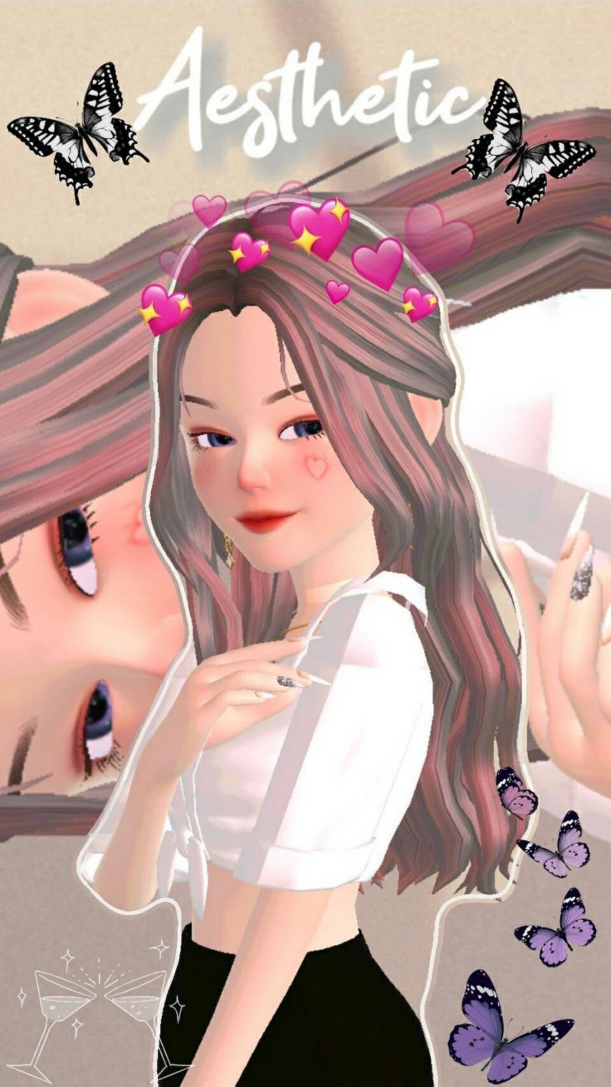 دختر زیبای Zepeto والپیپر