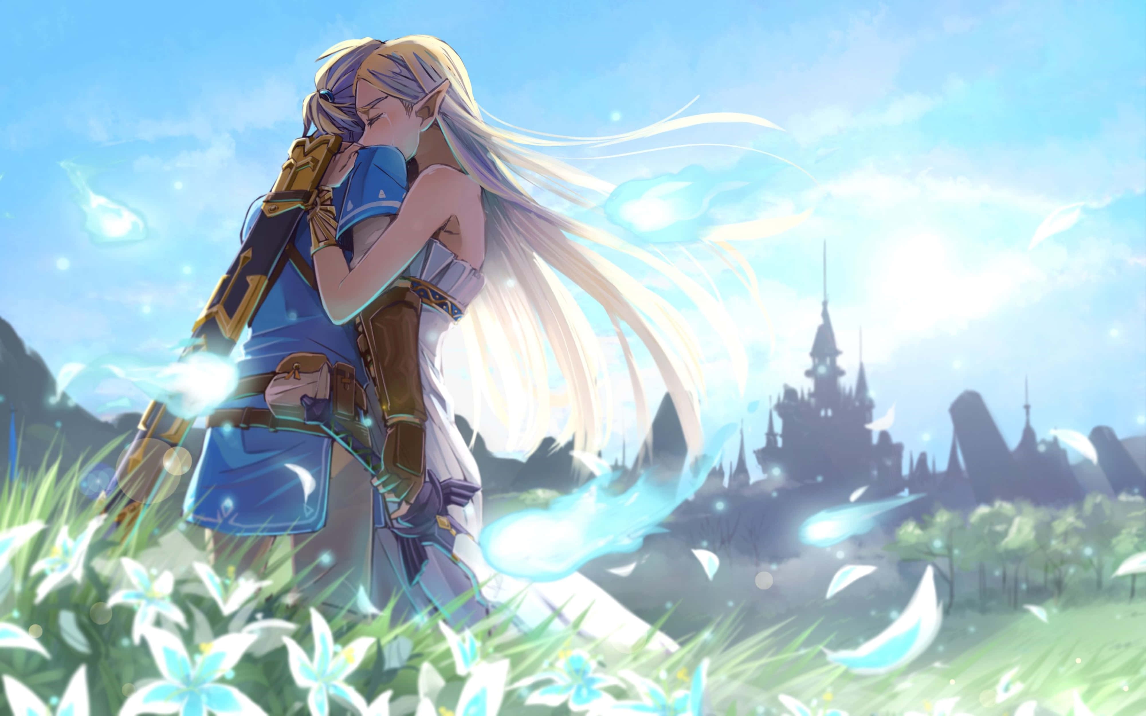 zelda breath of the wild 4K در آغوش گرفتن والپیپر