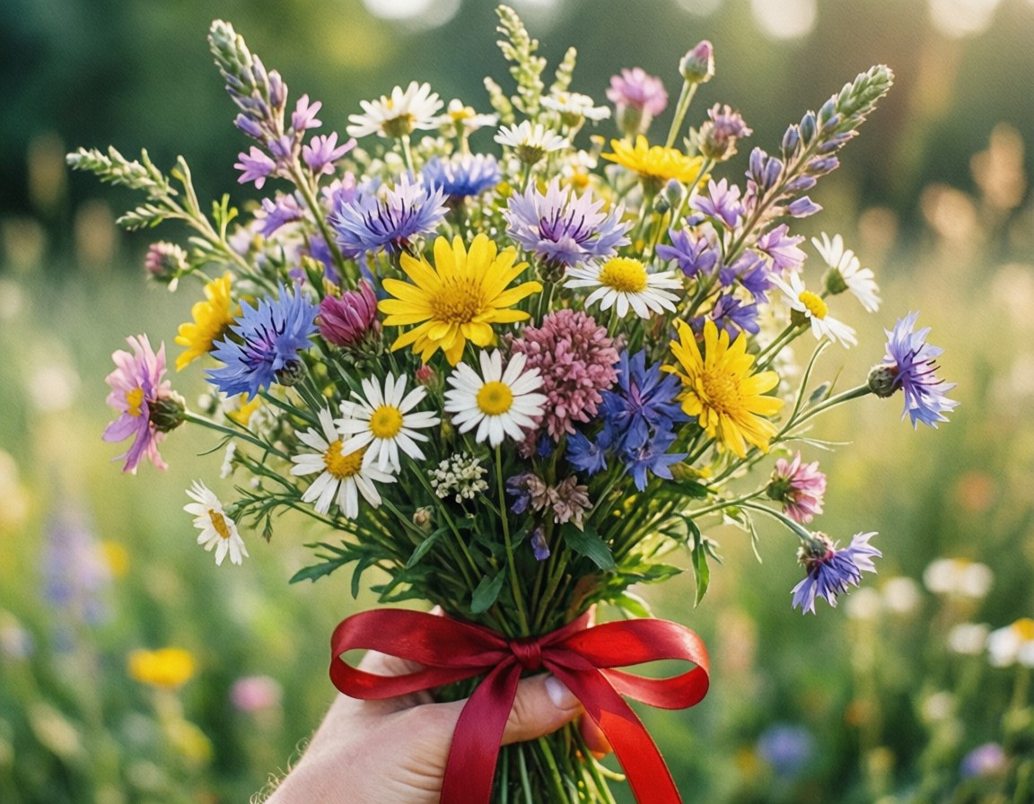 دسته‌گل وحشی عشق والپیپر