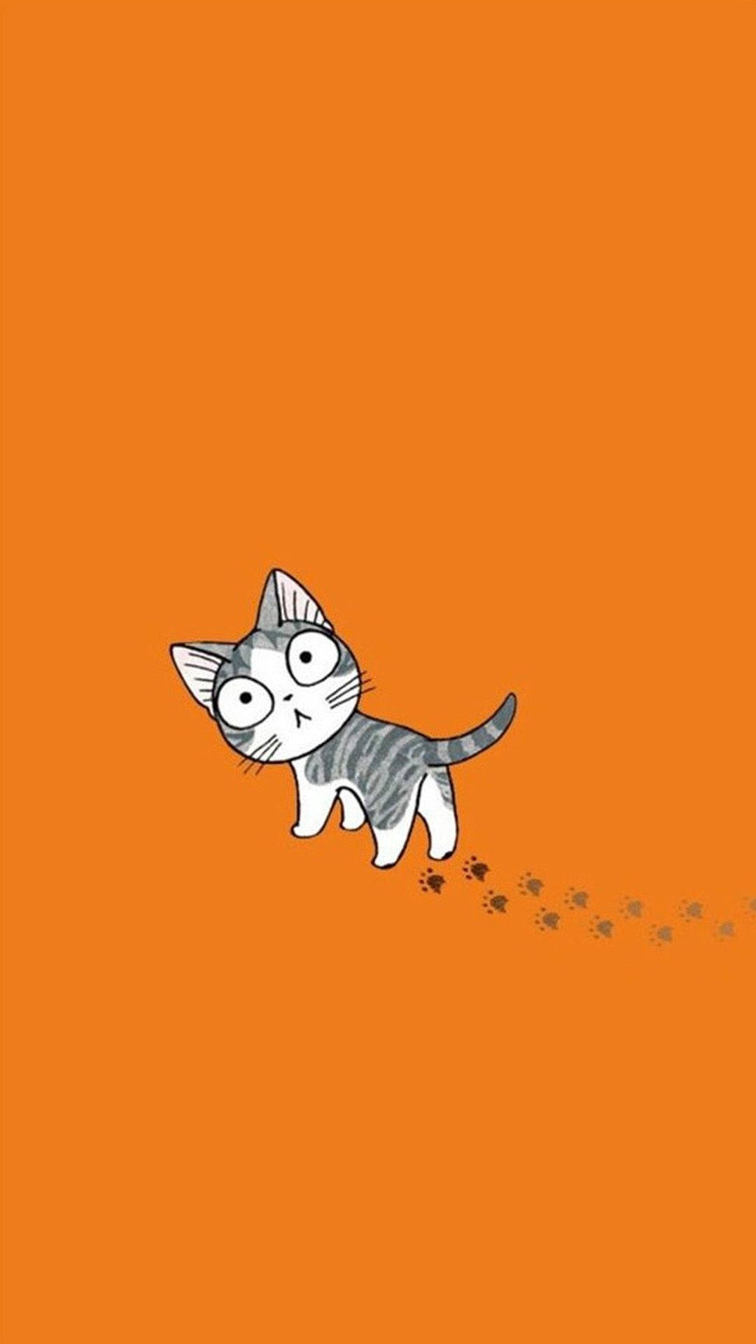 رد پای گربه کارتونی والپیپر