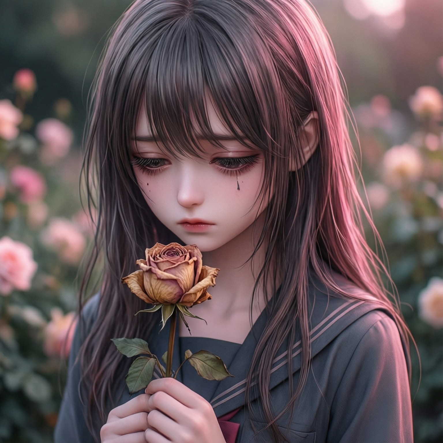 رز پژمرده والپیپر