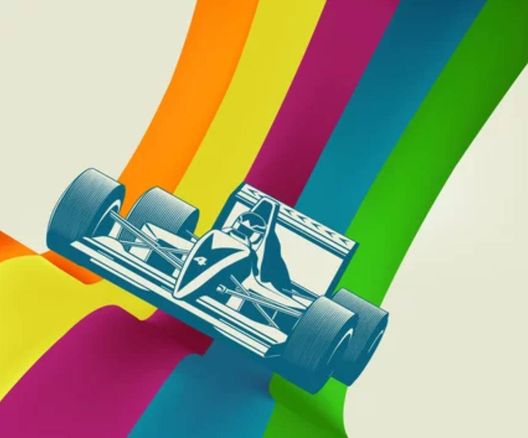 رنگین‌کمان F1 4K والپیپر