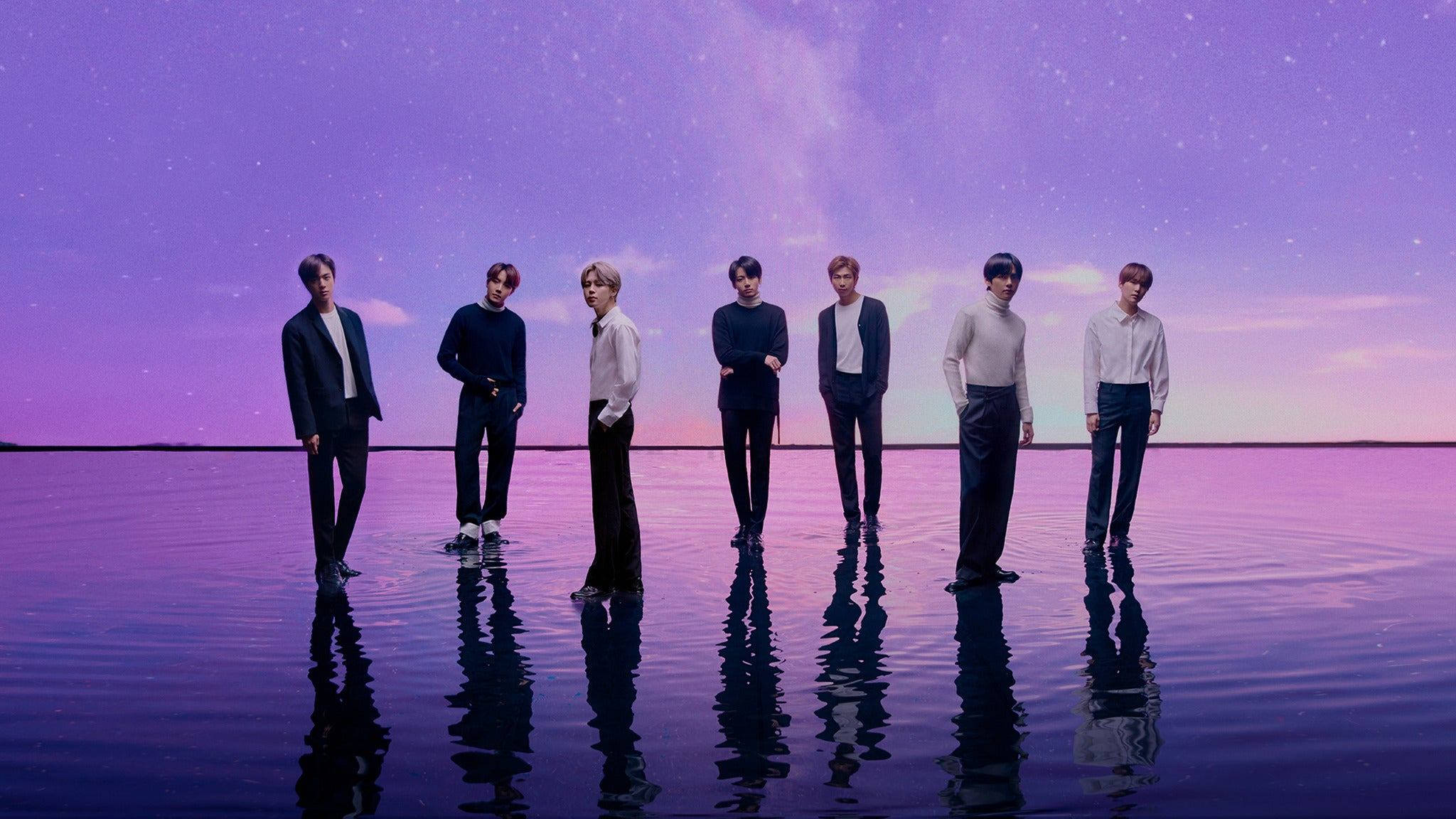 زیبایی شناسی انعکاس بنفش BTS والپیپر