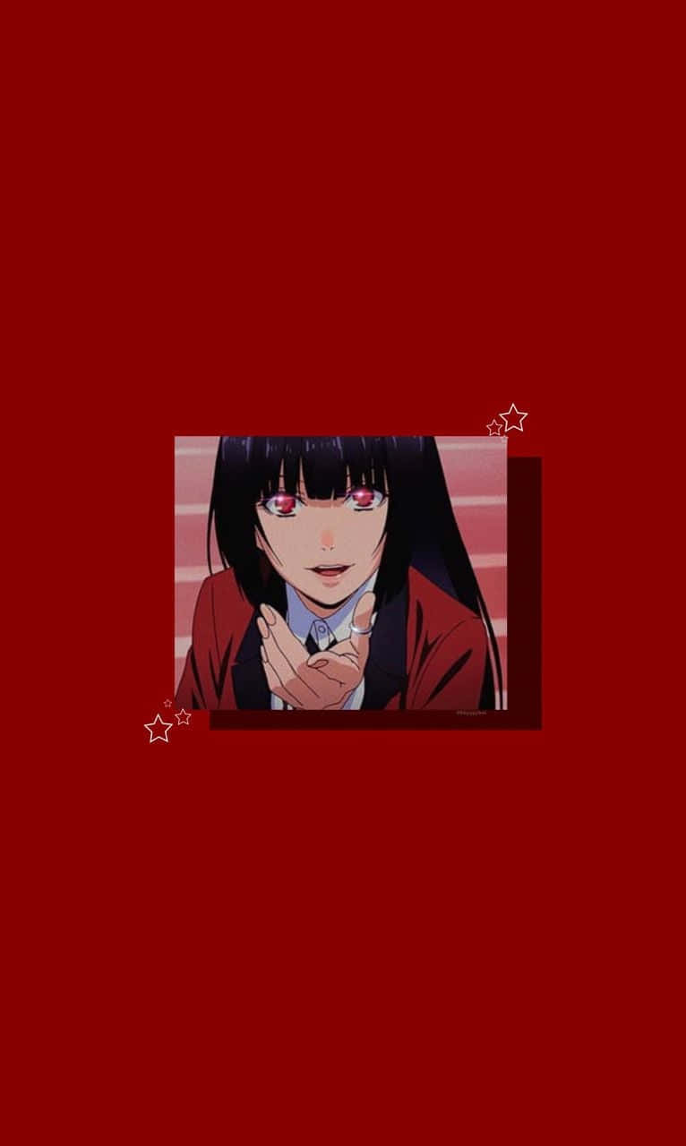 زیباییشناسی انیمه قرمز Kakegurui والپیپر
