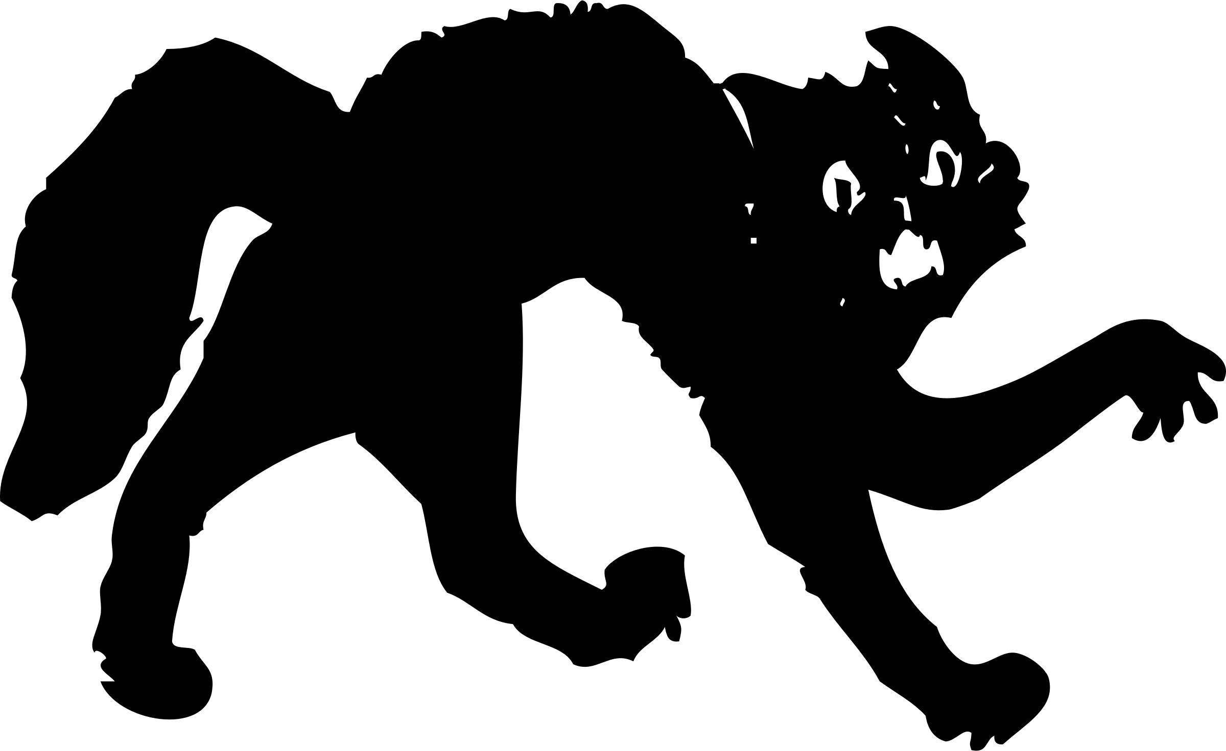 سایه گربه سیاه در حال دویدن والپیپر