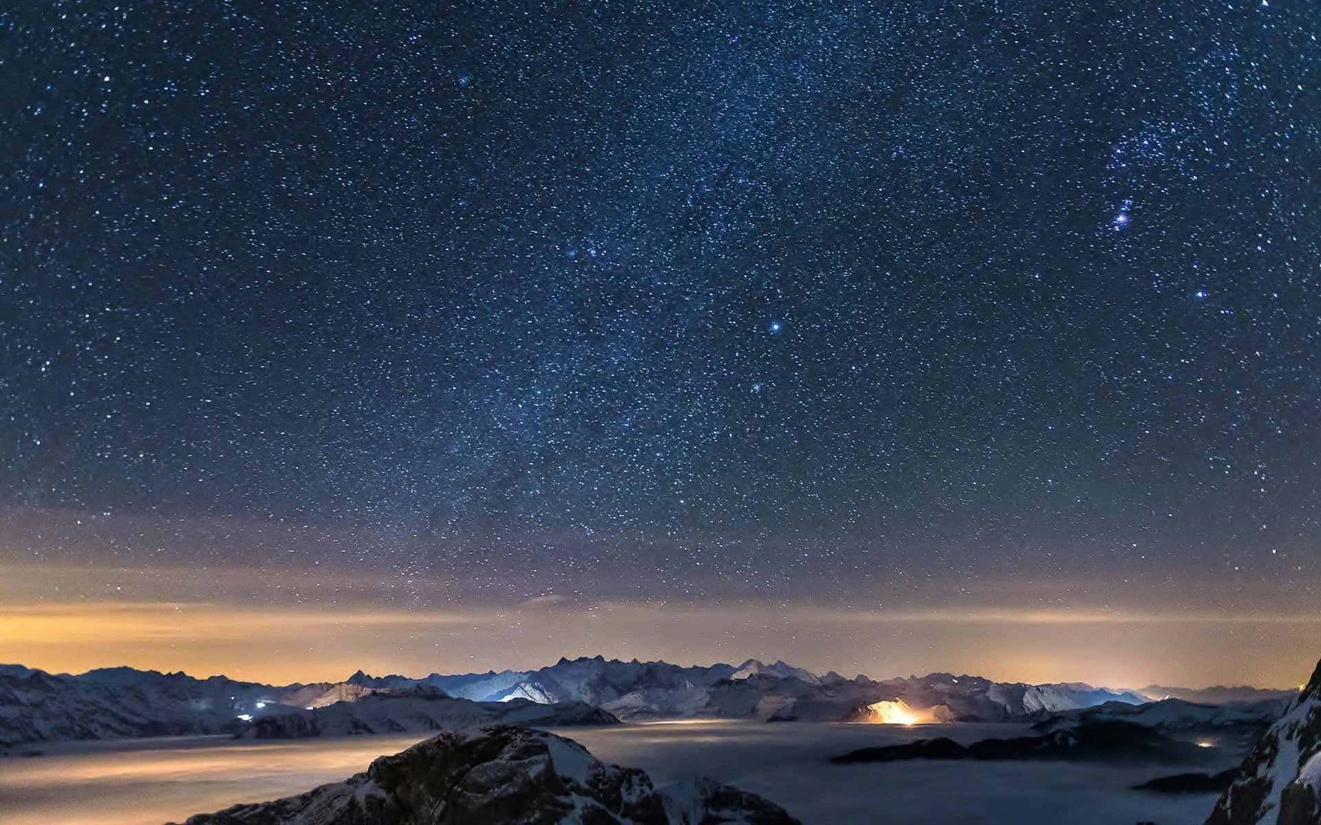 منظره 4K Ultra HD [والپیپر] — آسمان شب والپیپر