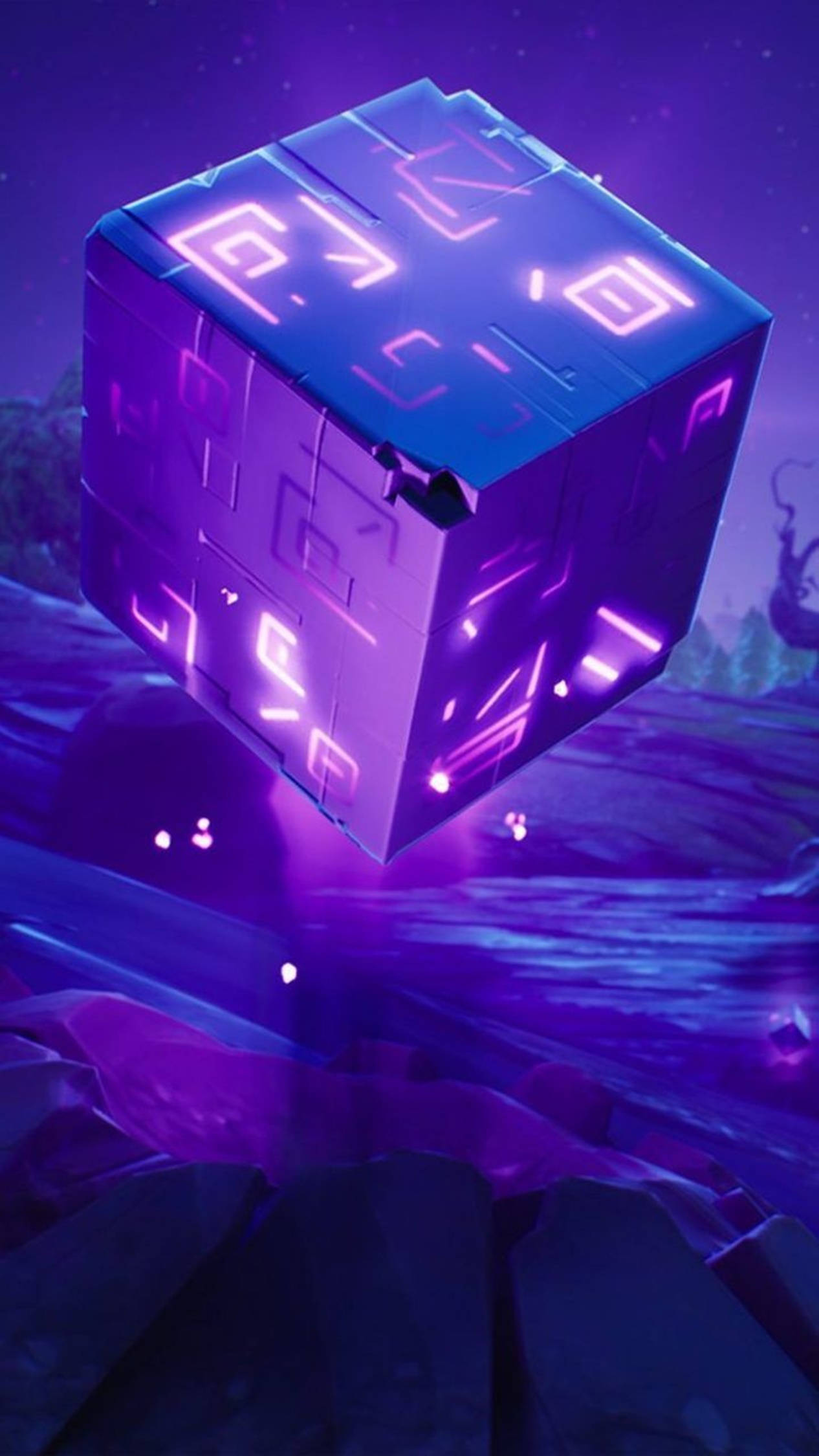 سنگ سایه بنفش فورتنایت 4K برای اندروید والپیپر