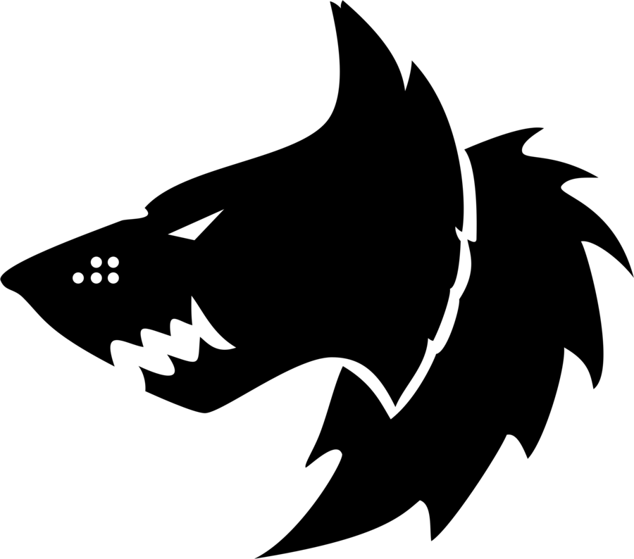 سیلوئت گرگ سبک‌سازی شده والپیپر