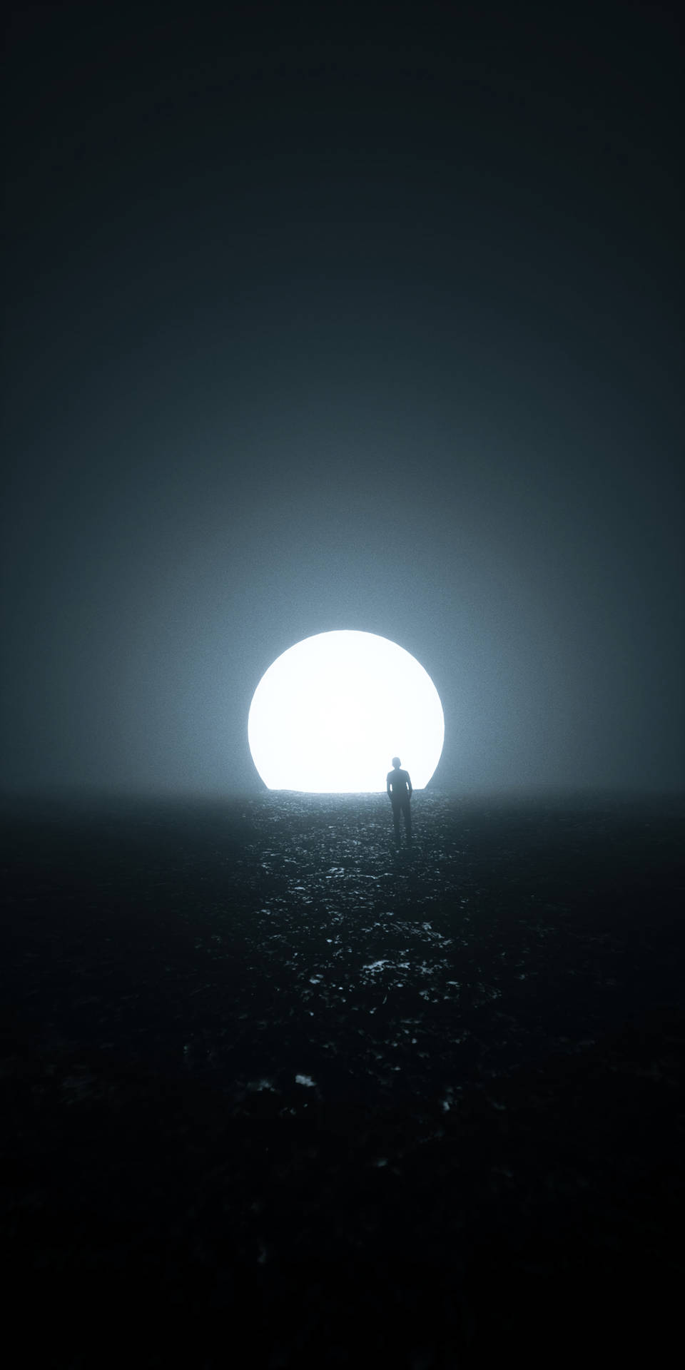 والپیپر شب تاریک با ماه — تیره والپیپر
