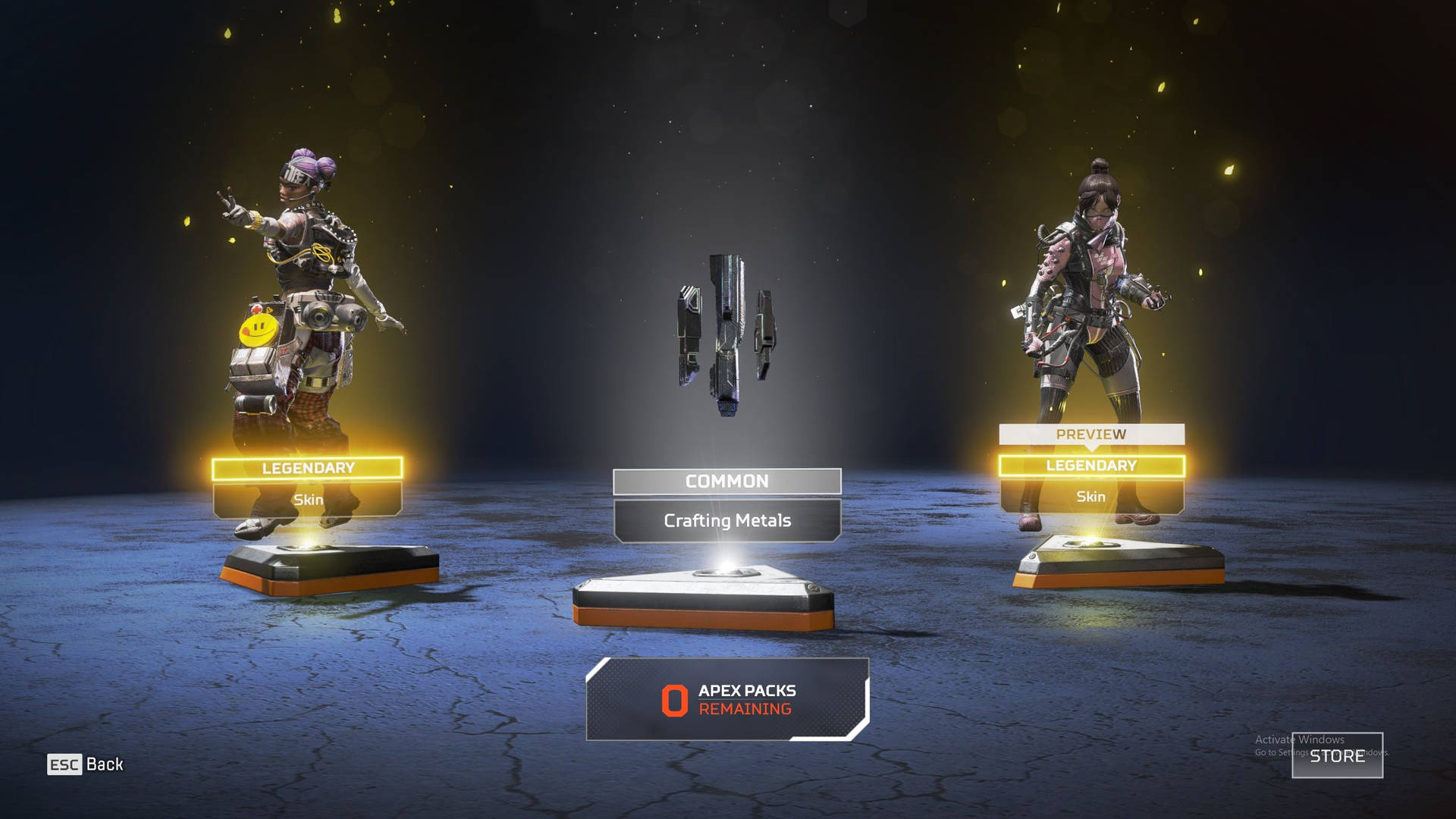 چاقوی Wraith و Octane در Apex Legends