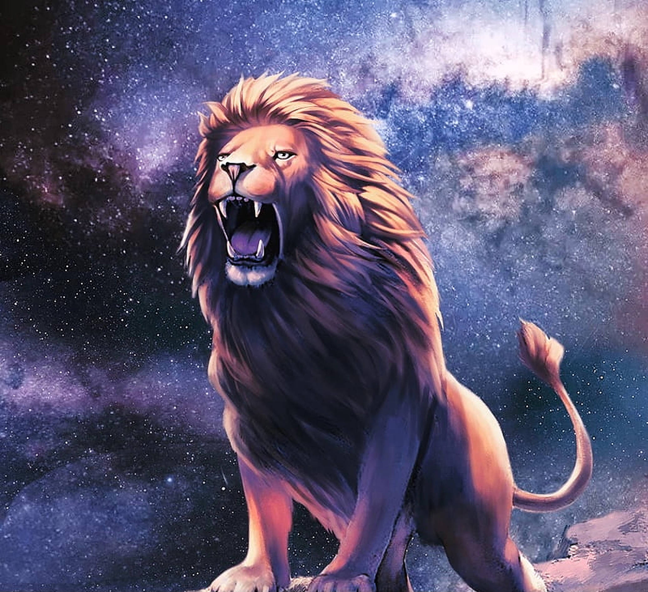 شیر غرش‌کننده کهکشانی والپیپر