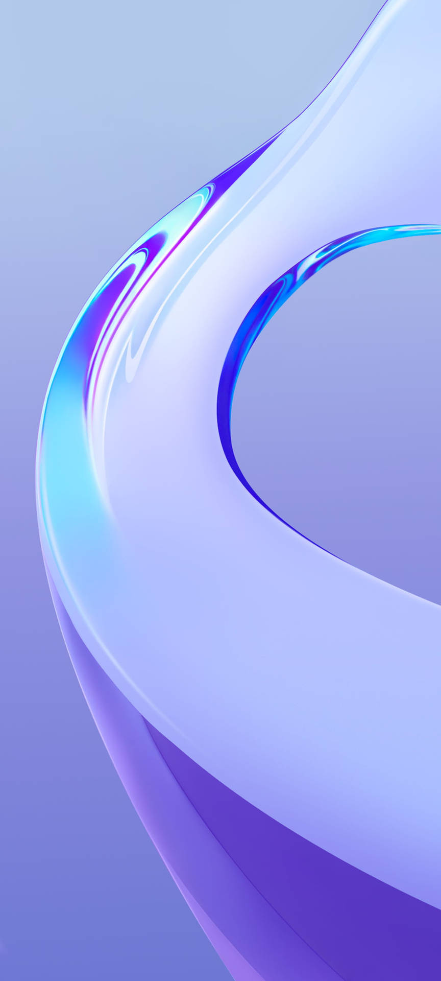 شیشه‌ای بنفش Vivo Y20 — آیفون آبستره والپیپر