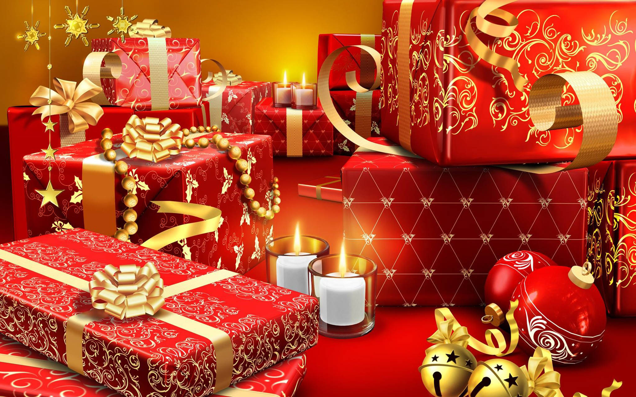 صحنه جذاب کریسمس برای دسکتاپ والپیپر