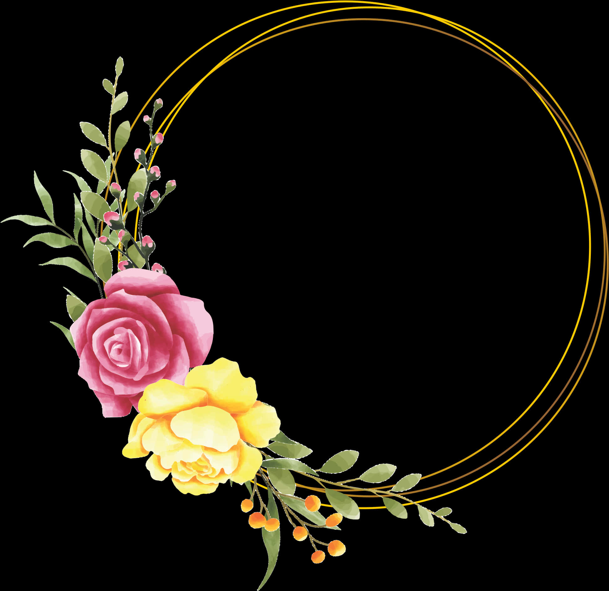 طراحی قاب گلدار شیک والپیپر