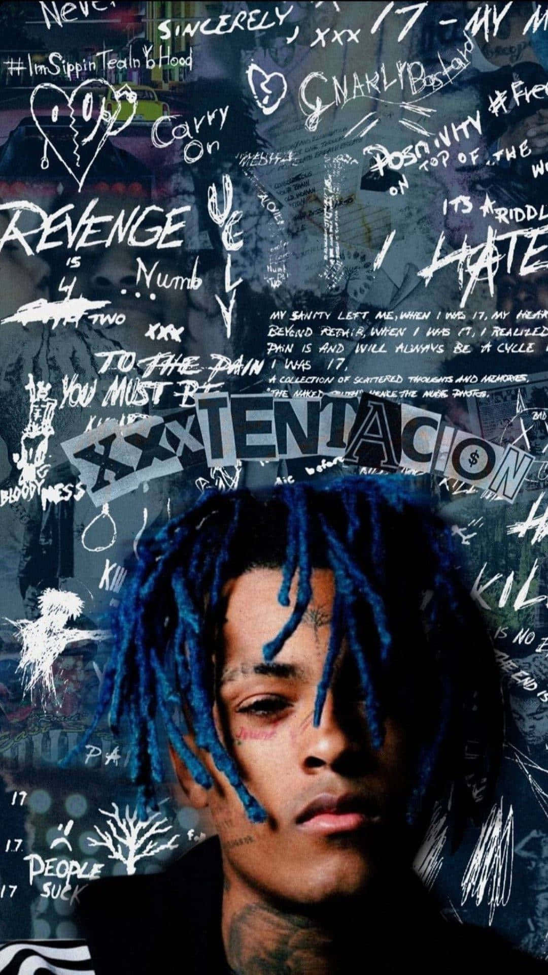 طرح‌های خطی Xxxtentacion برای تصویر پروفایل والپیپر