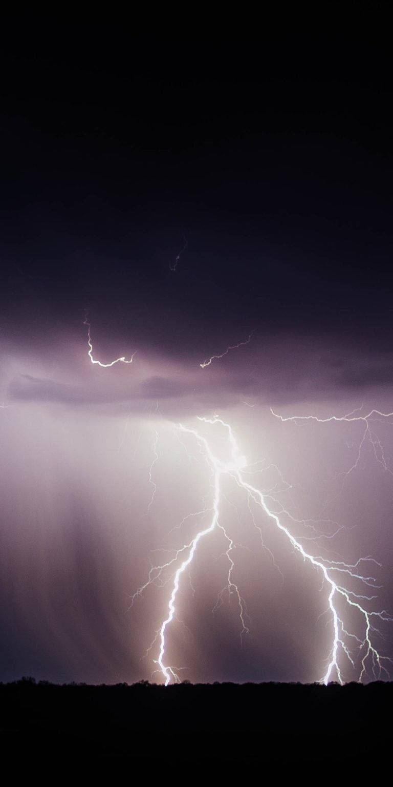 طوفان رعد و برق در شب، والپیپر آیفون