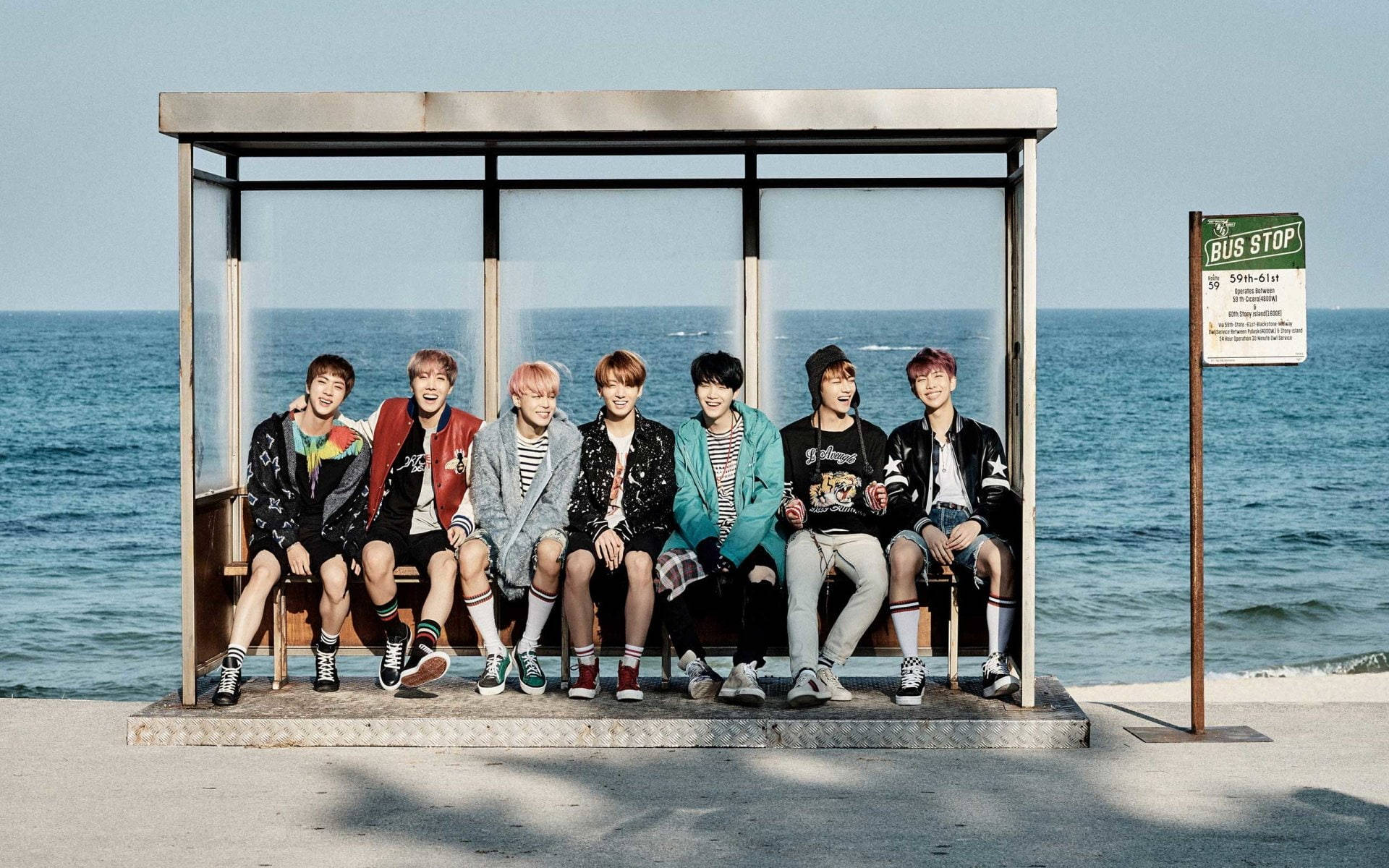عکس گروهی BTS YNWA والپیپر