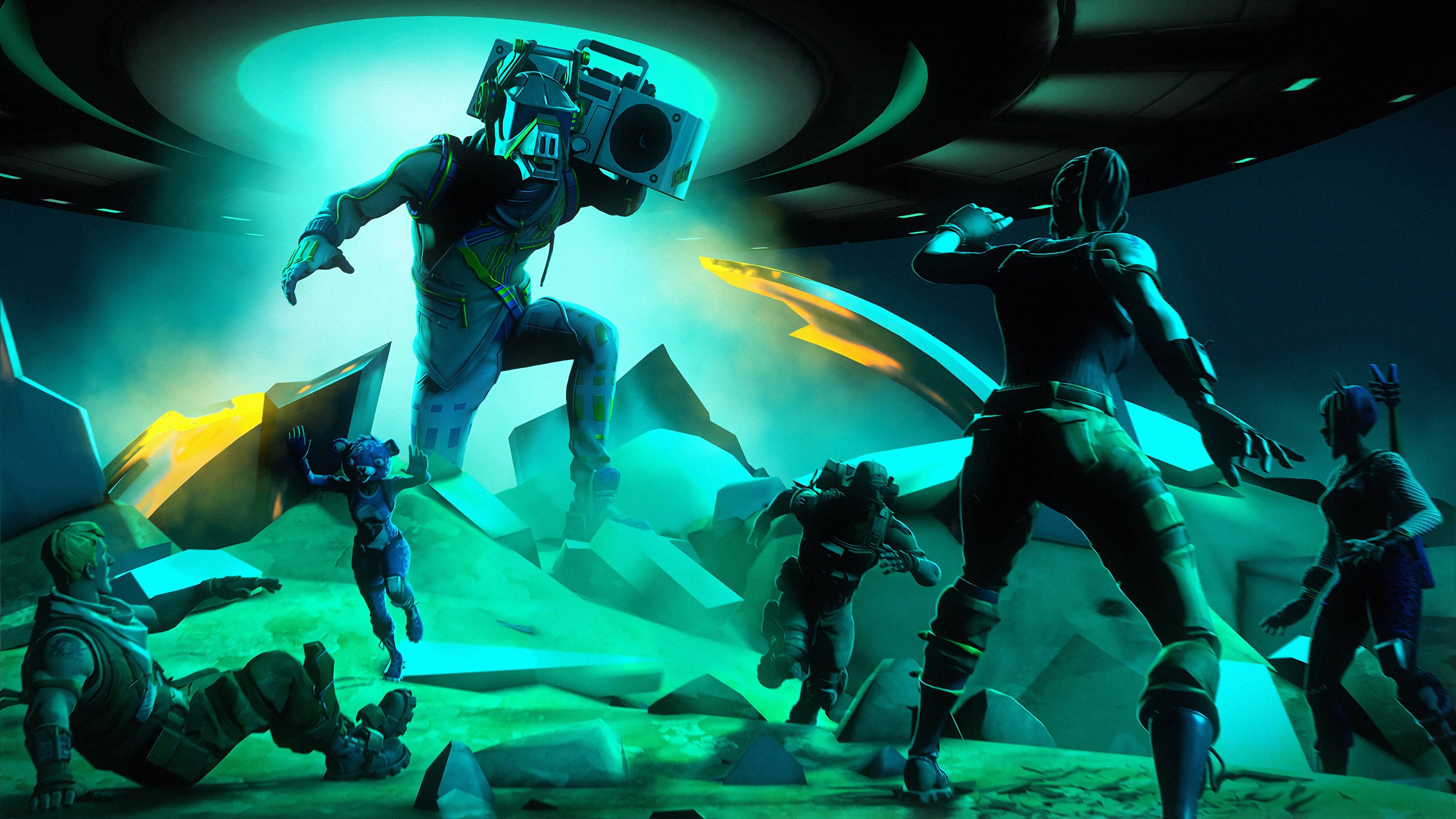فرود جالب DJ Yonder در فورتنایت والپیپر
