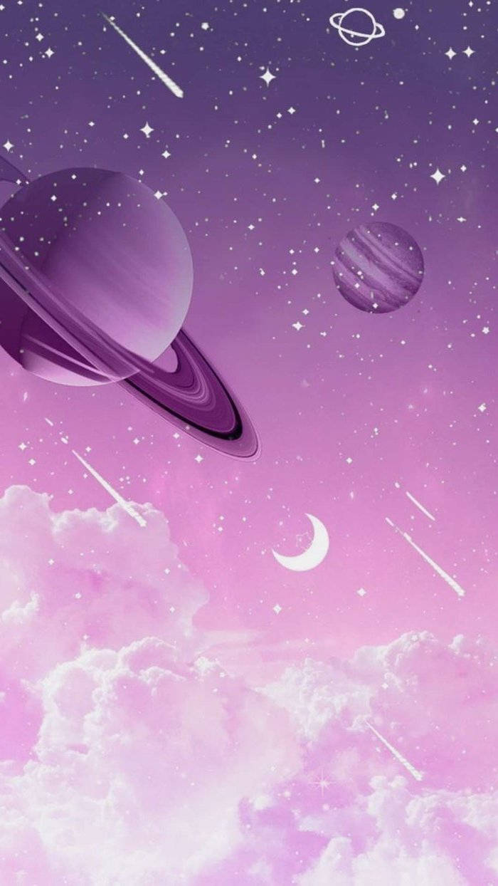 فضای بنفش زیبا والپیپر