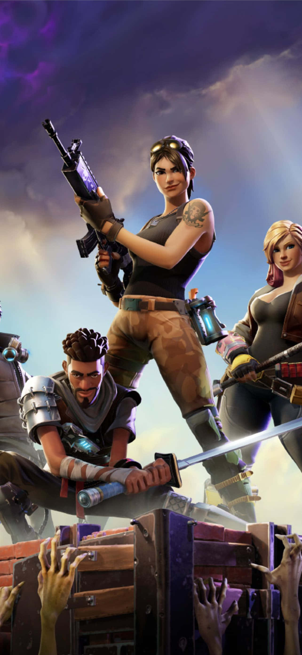 فورتنایت کونو با دیگران والپیپر