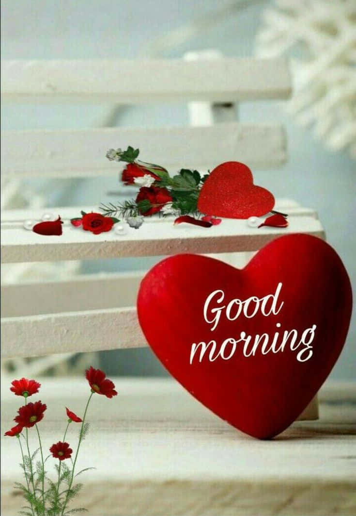 قلب عاشقانه صبح بخیر عشق والپیپر