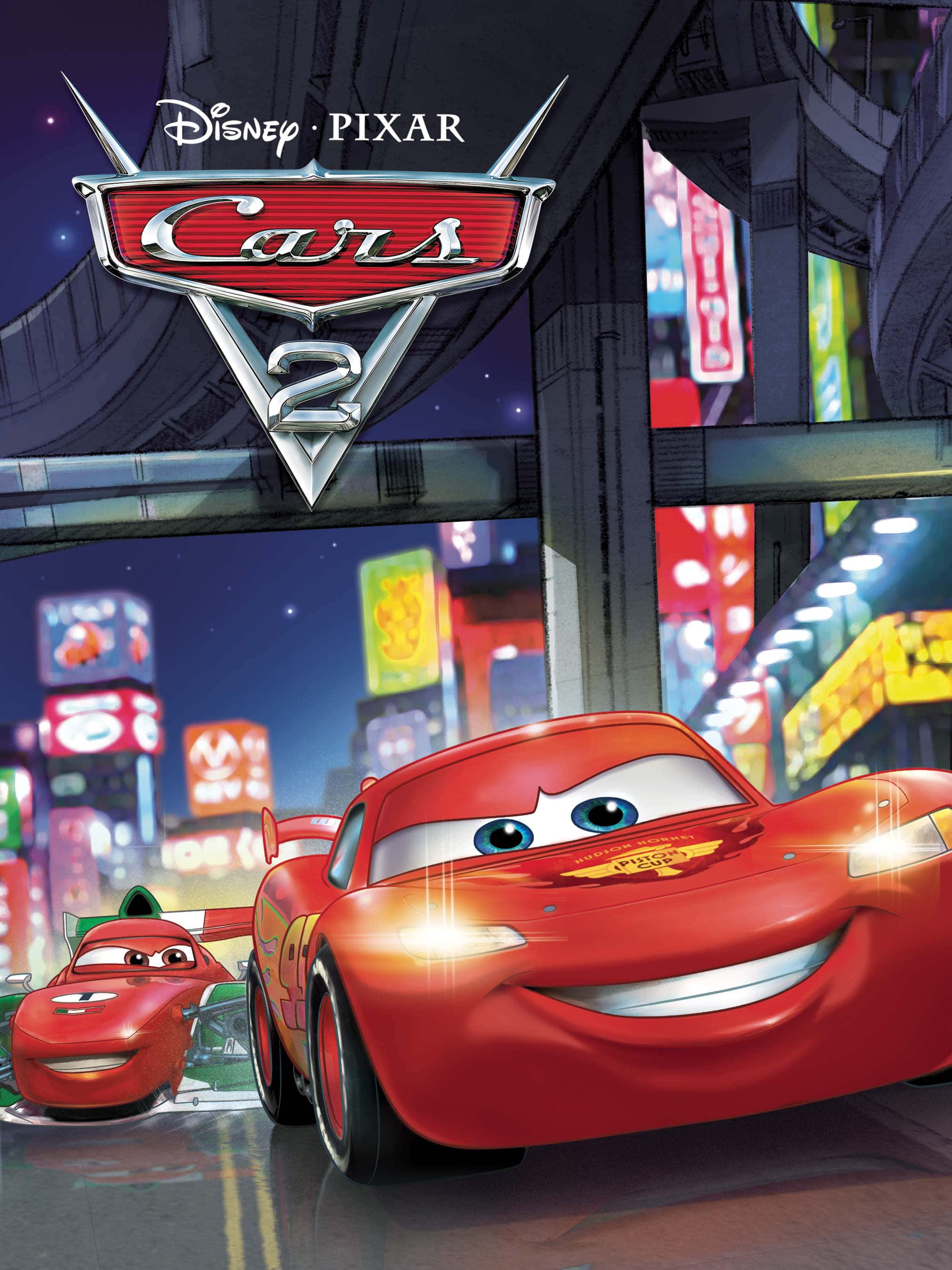 لایتنینگ مک‌کوئین در Cars 2 پیشتاز می‌شود والپیپر