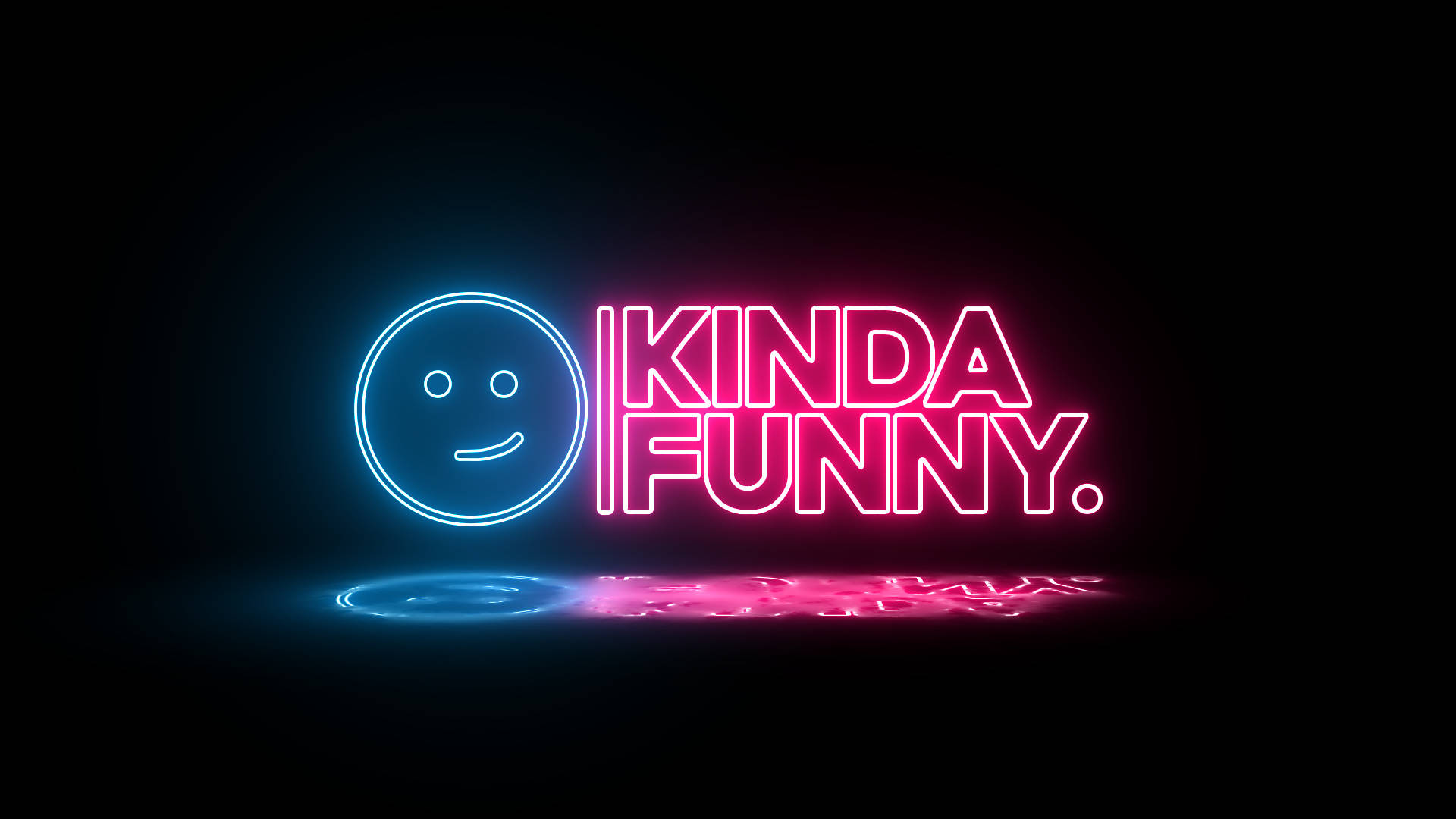 لبخند نئونی Kinda Funny والپیپر