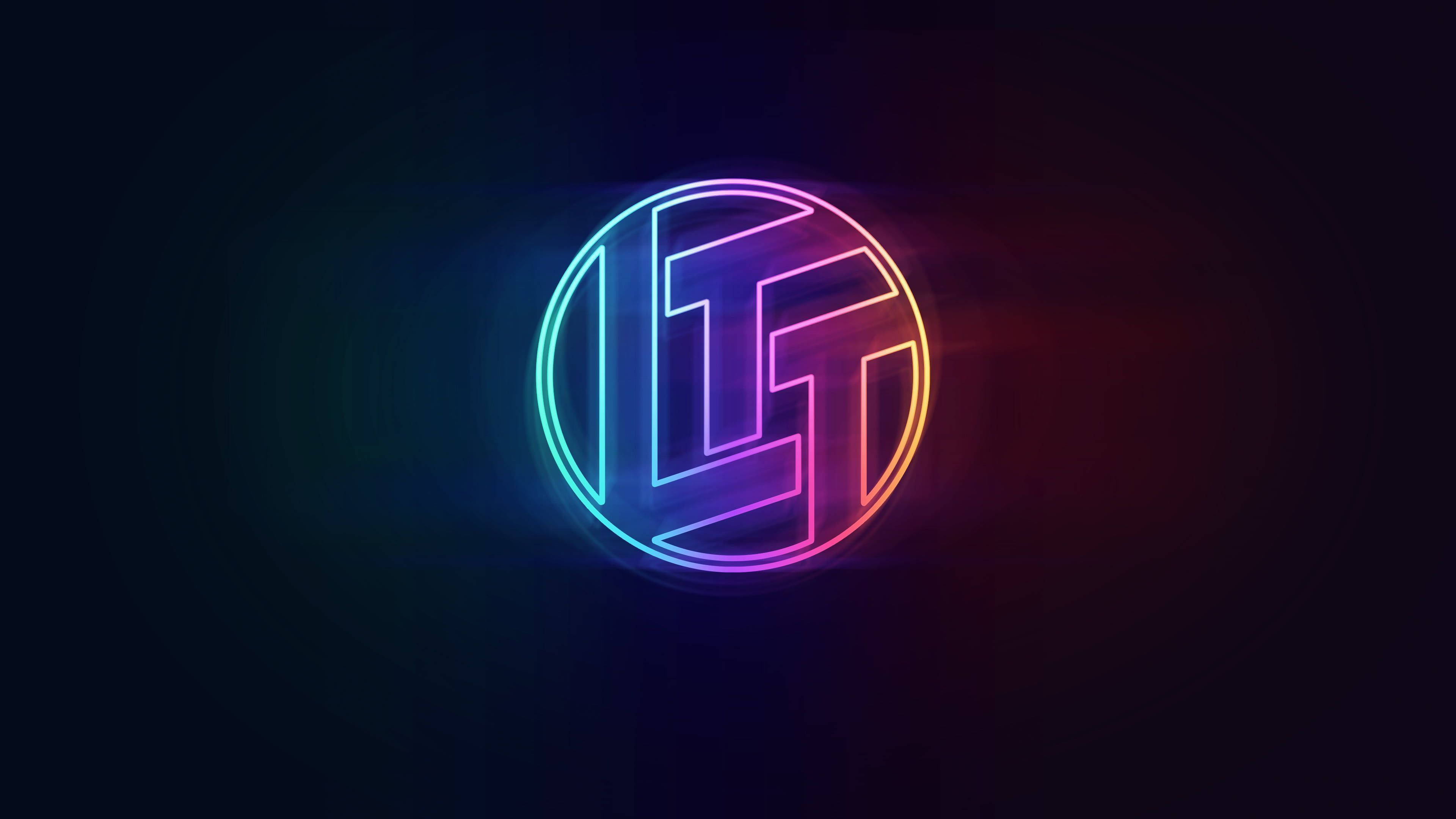 لوگوی LTT با نور RGB 4K والپیپر