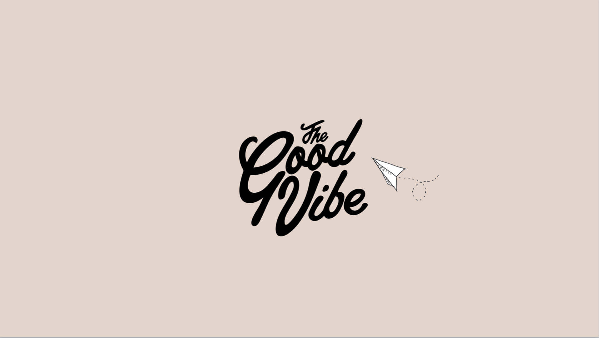 لوگوی The Good Vibe — قهوه‌ای استتیک والپیپر