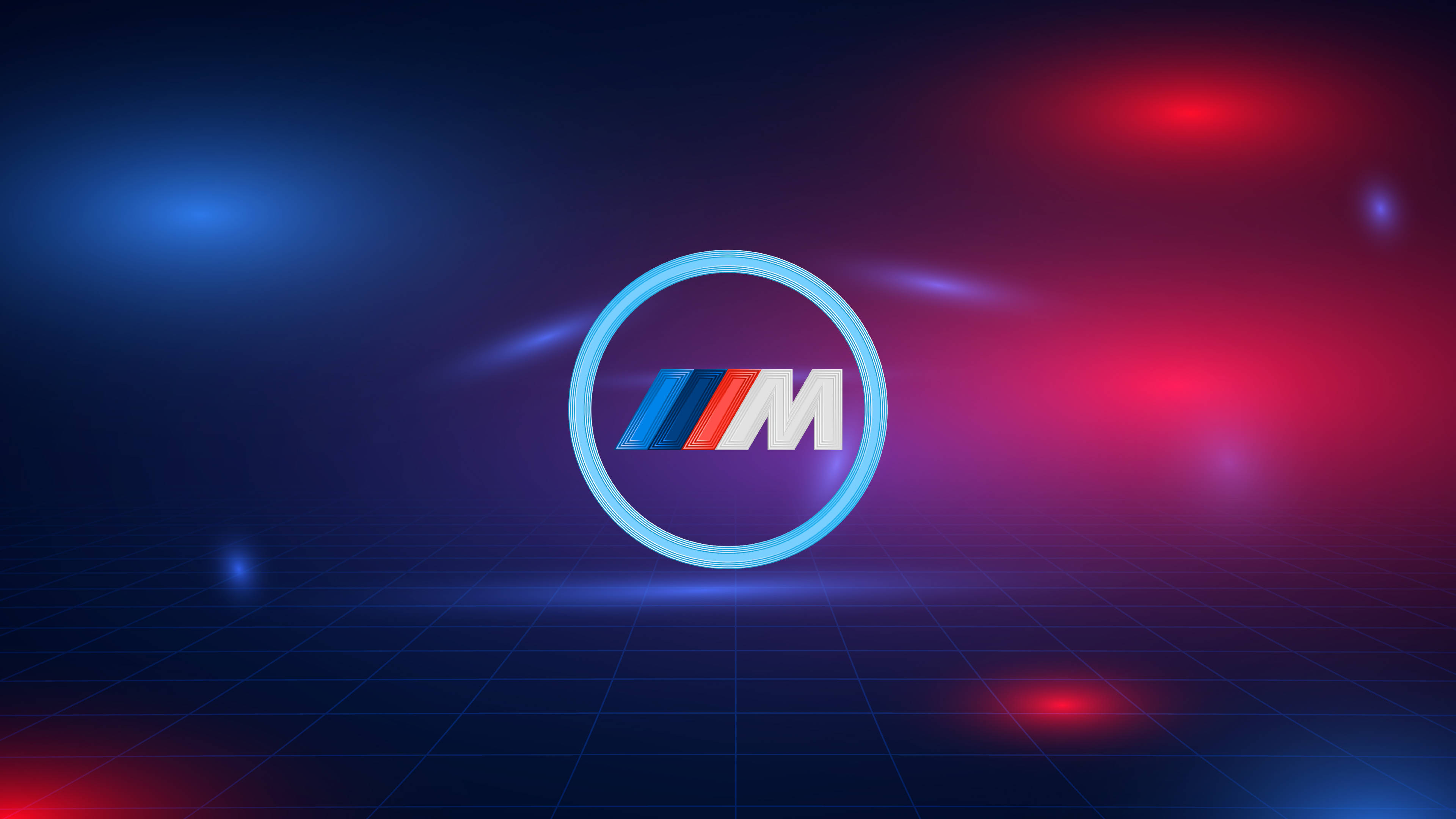 لوگوی آبی قرمز BMW M والپیپر