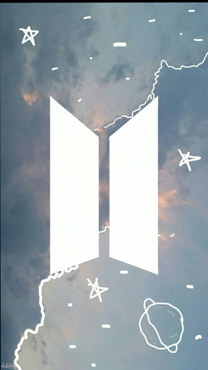 والپیپر لوگوی بامزه گروه BTS — لوگوی bts متحرک والپیپر