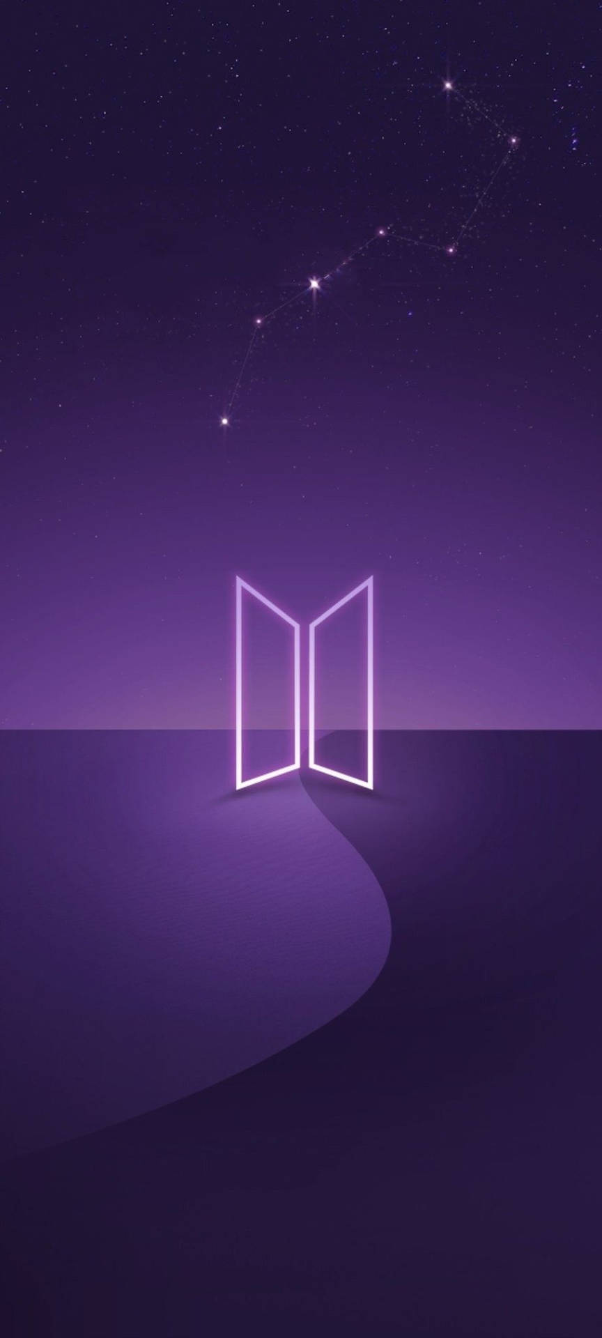والپیپر لوگوی بنفش BTS — لوگوی bts متحرک والپیپر