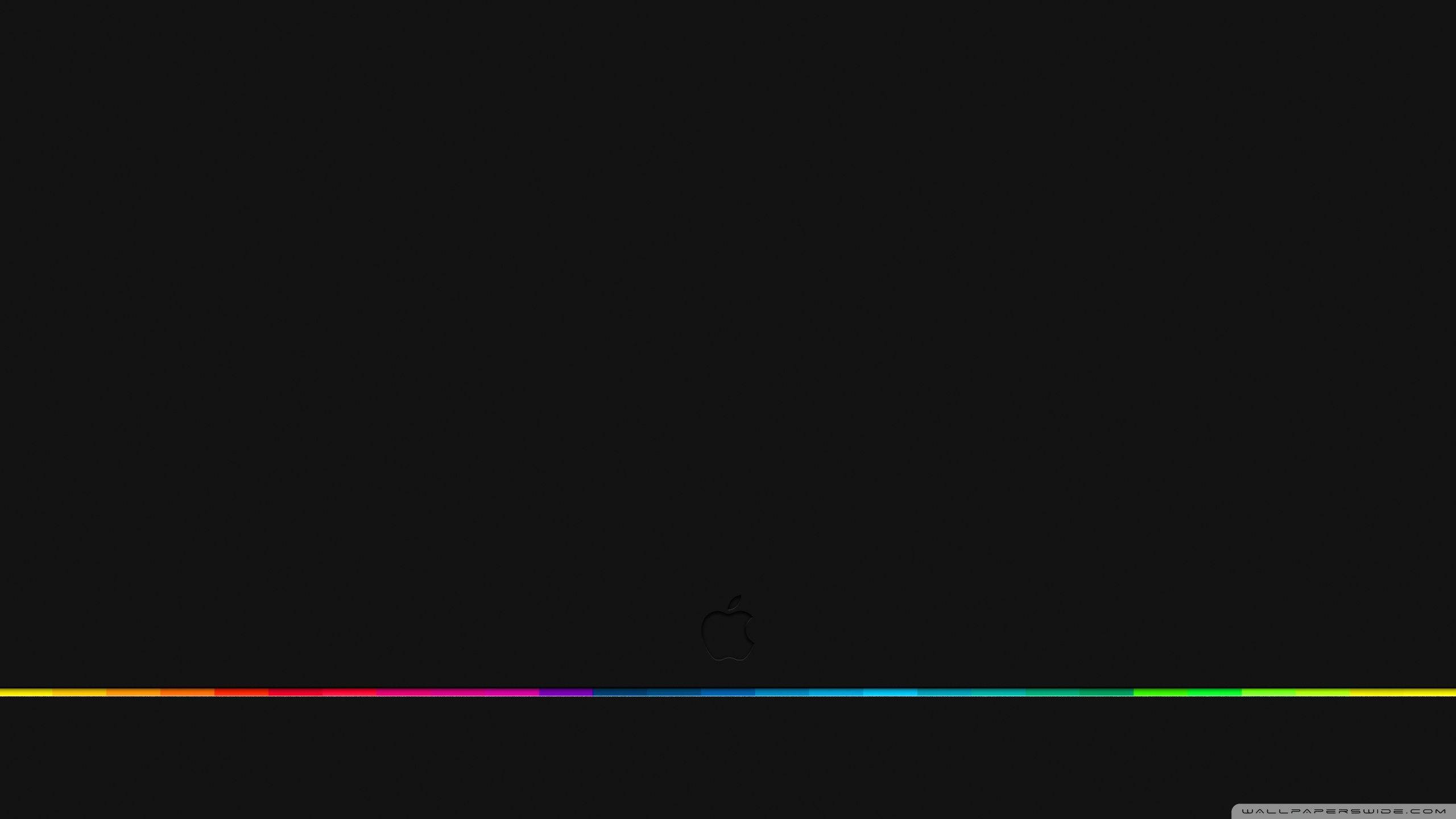 لوگوی خطی RGB اپل با کیفیت 4K والپیپر