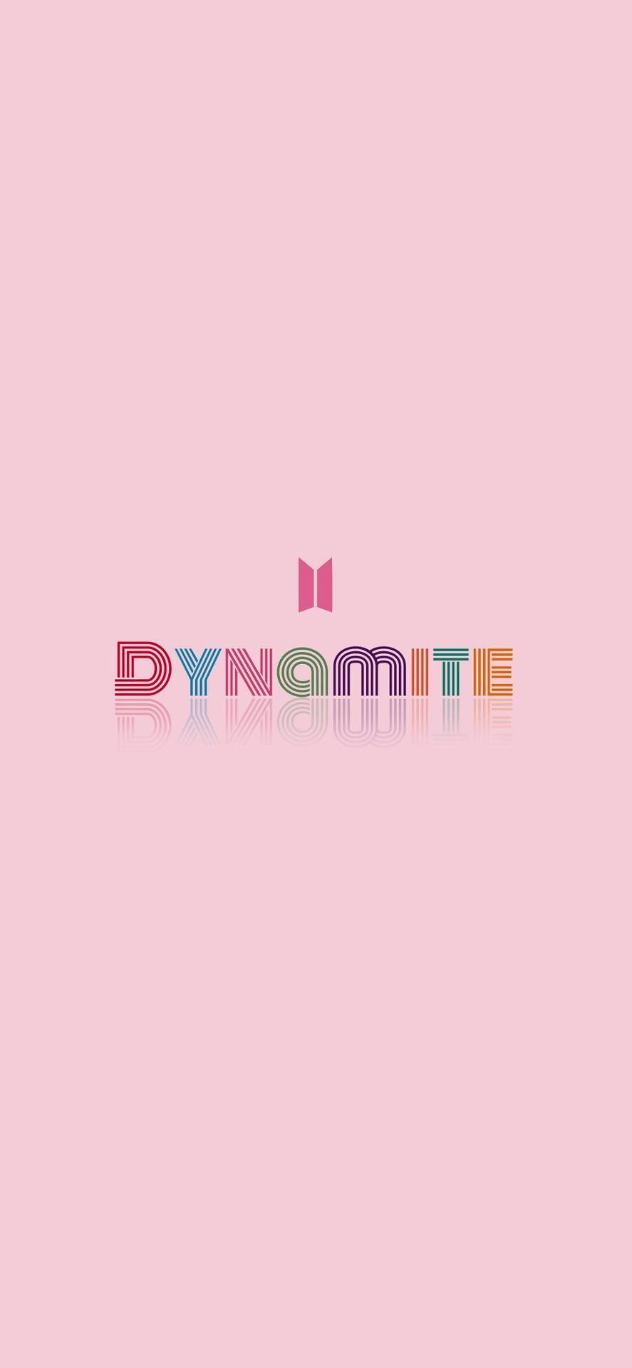 لوگوی ساده صورتی BTS Dynamite — لوگوی bts متحرک والپیپر