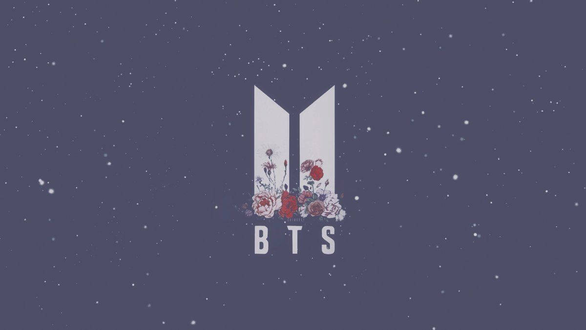 لوگوی طراحی شده بامزه گروه BTS والپیپر