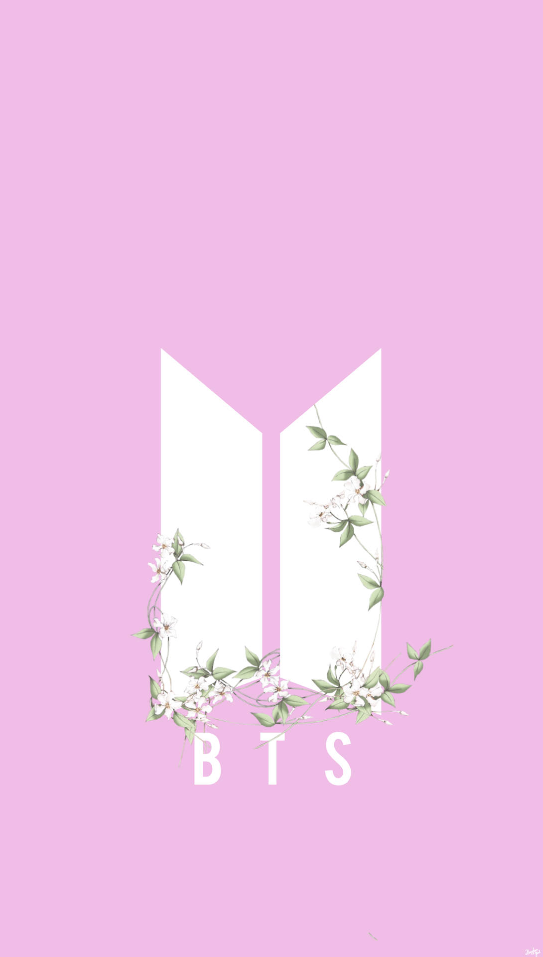 لوگوی مینیمال BTS والپیپر