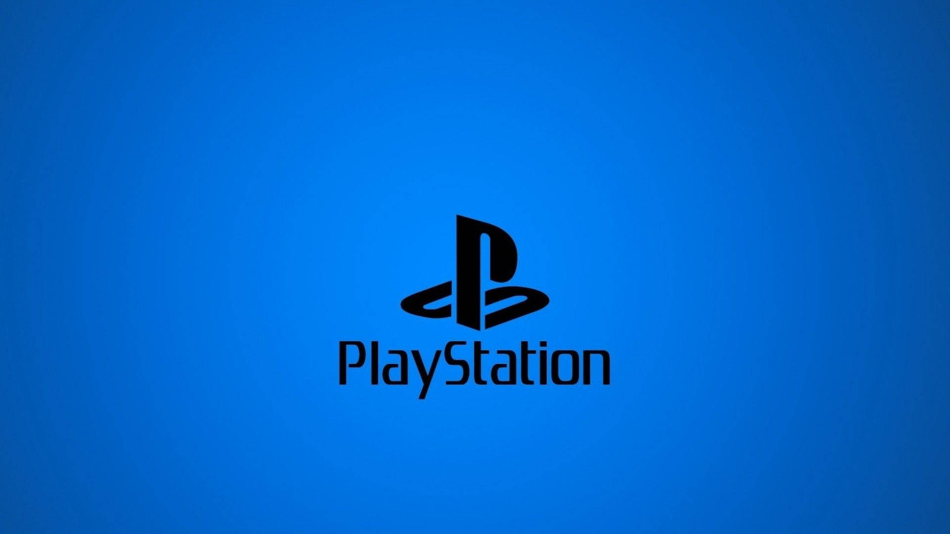 لوگوی نئون آبی PS4 والپیپر