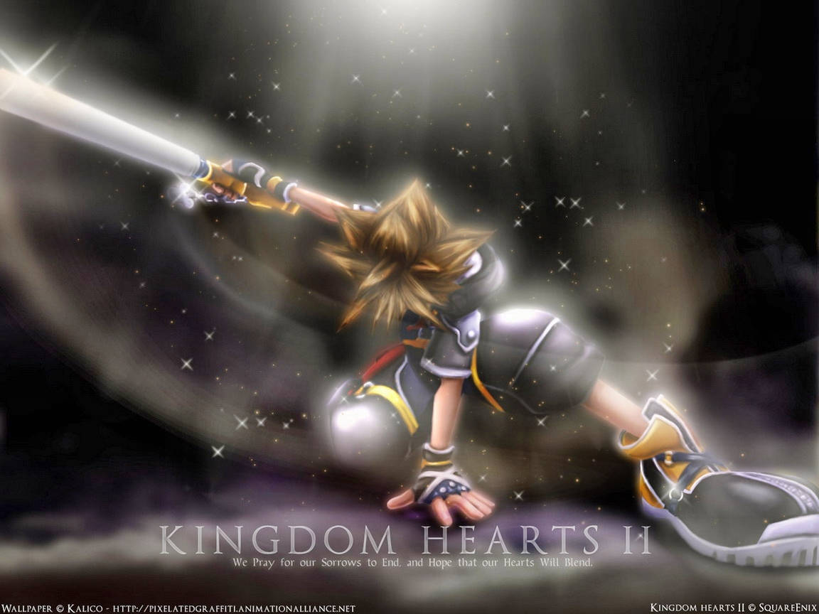 لوگوی پیچیده Kingdom Hearts با وضوح بالا — انیمه HD گیف والپیپر
