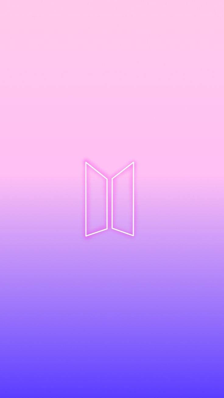 والپیپر لوگوی گرادیان بنفش BTS — لوگوی bts متحرک والپیپر