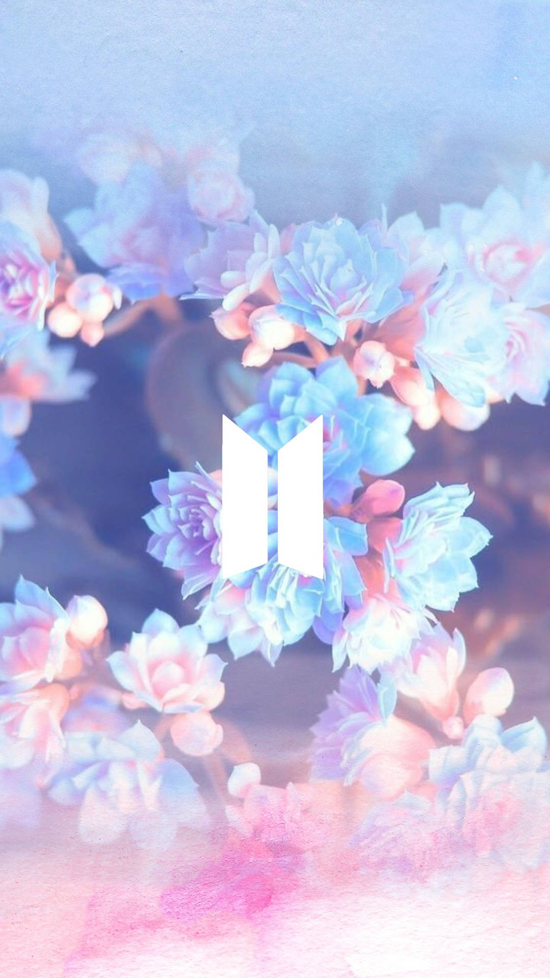 والپیپر لوگوی گلدار BTS — لوگوی bts متحرک والپیپر
