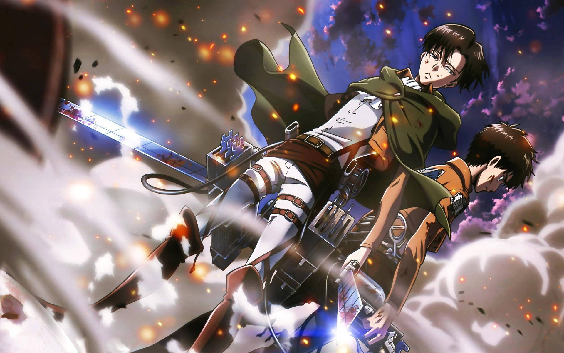 لوی و ارن در تصویری تیزر از والپیپر Attack On Titan
