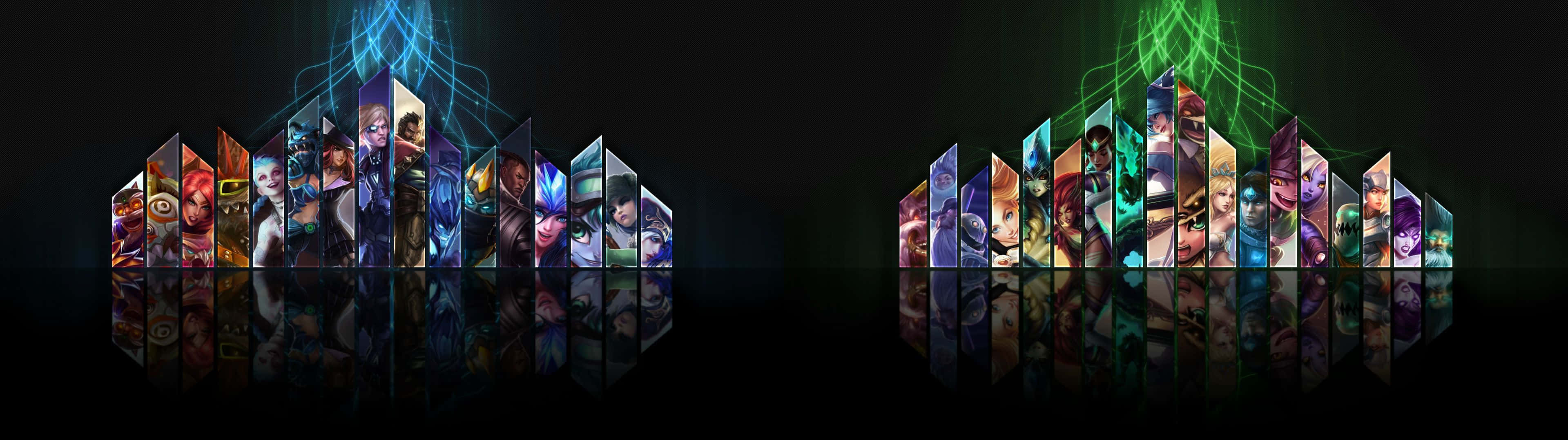 ماجراجویی‌های حماسی را در League Of Legends: Dual Screen باز کنید والپیپر
