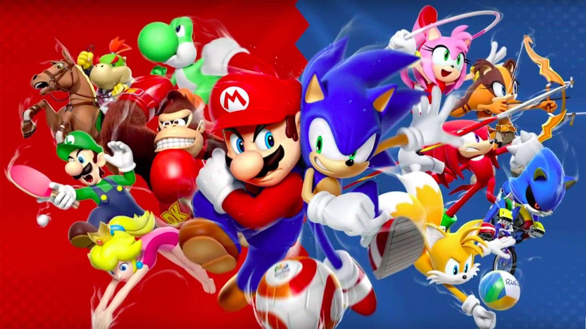 والپیپر کاور HD بازی Mario & Sonic at the Rio 2016 Olympic Games — ماریو والپیپر
