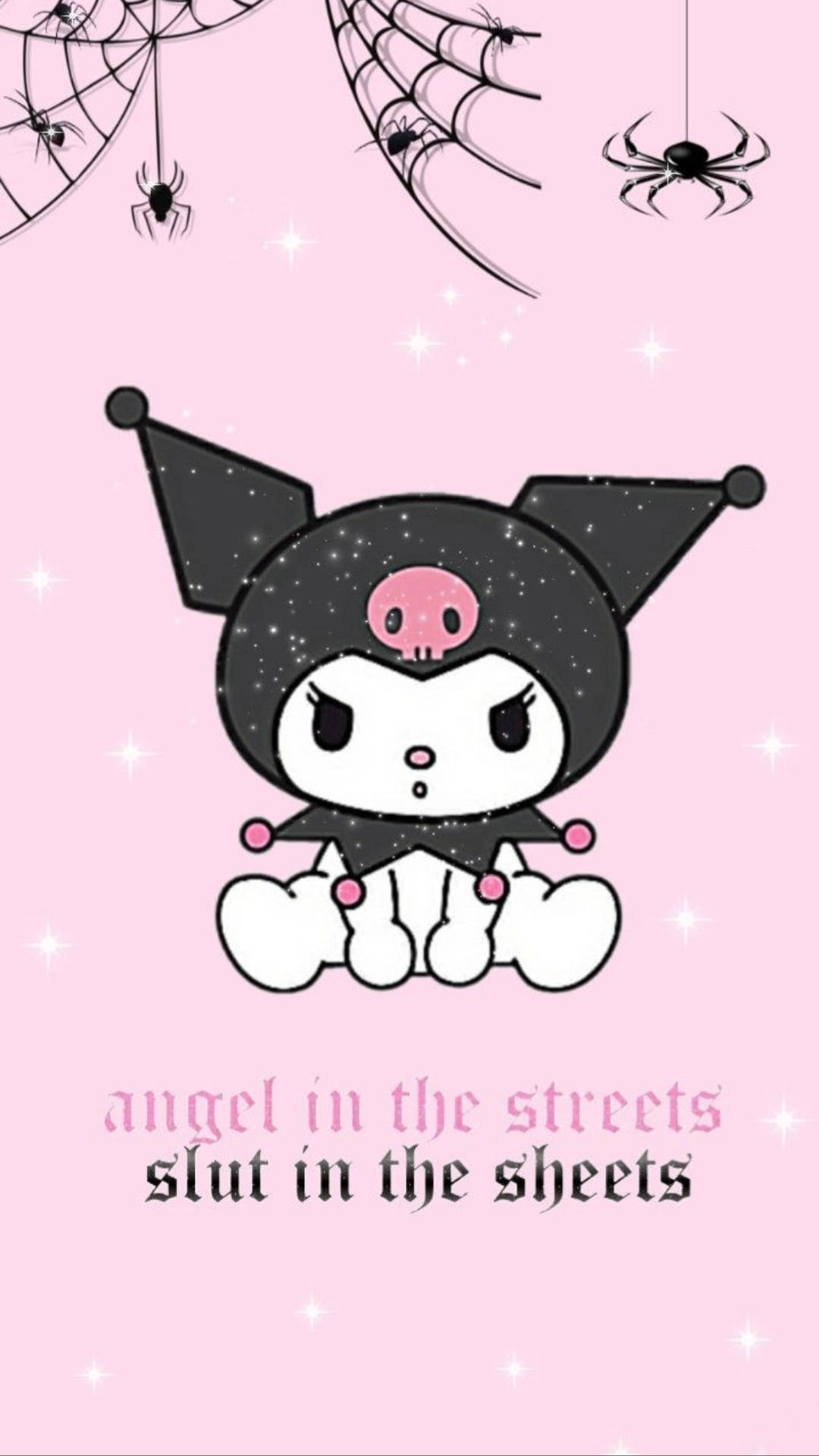 مای ملودی کورومی با عنکبوت‌ها و تارها — Sanrio گیف والپیپر