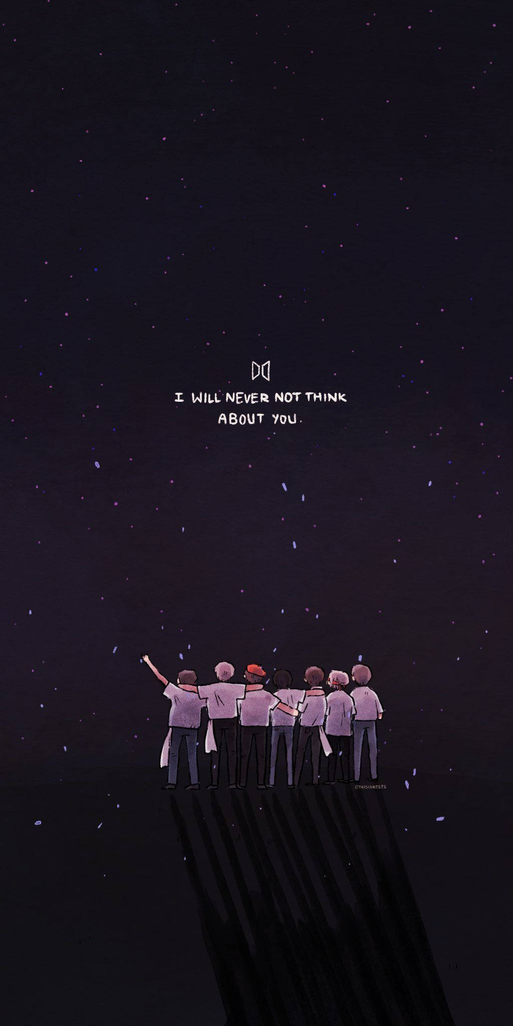محبوب گوشی مینیمال BTS والپیپر