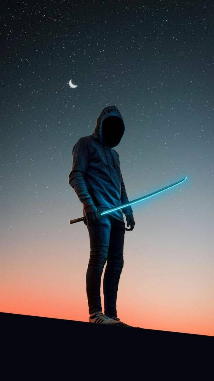 والپیپر مرد باحال با هودی.