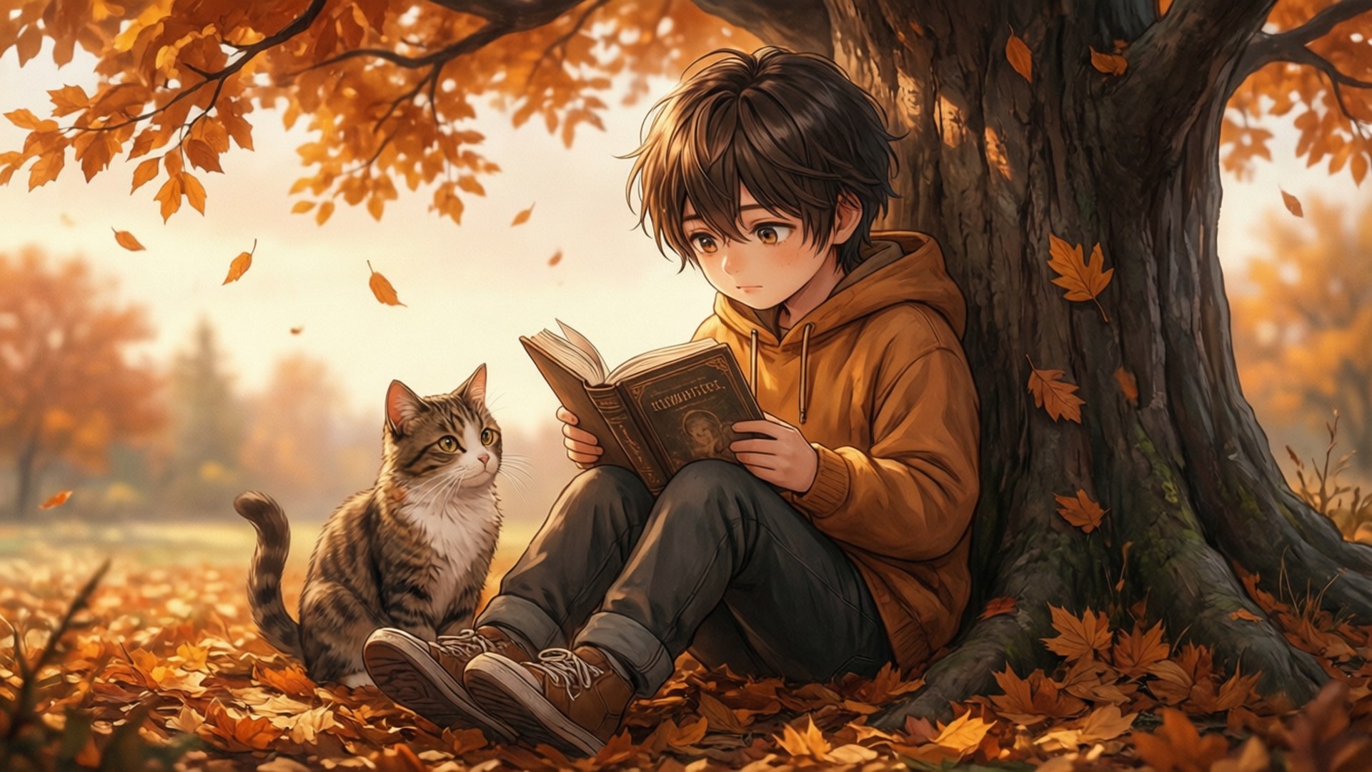 مطالعه پاییزی والپیپر